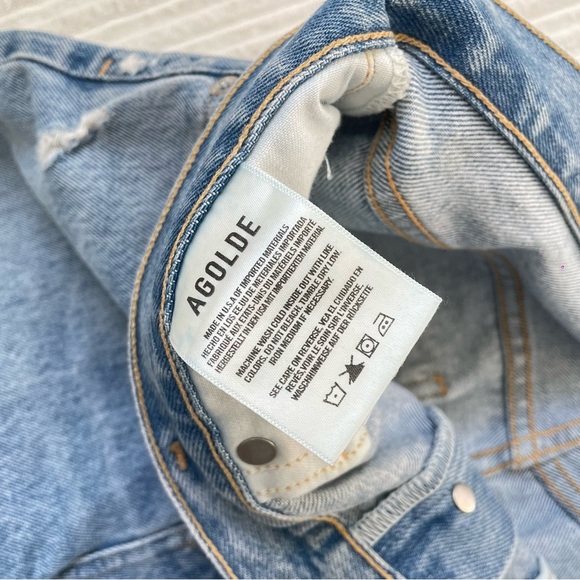 AGOLDE 90's Mid Rise Loose Fit Organic Cotton Jeans - Picture 7 of 9